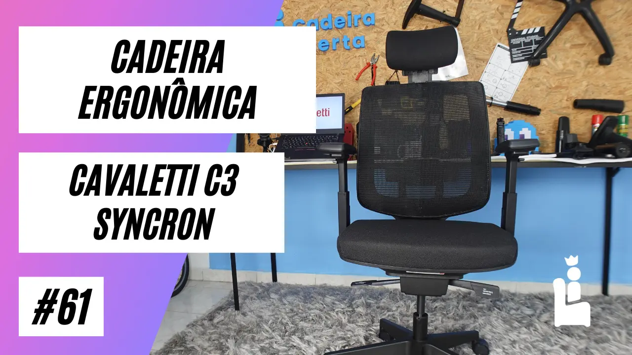 Cadeira Office Cavaletti C3 Syncron