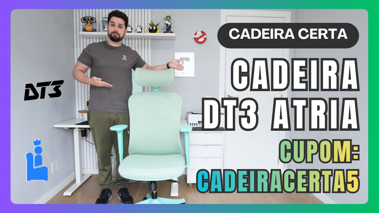 Cadeira Atria DT3 (Suporte lombar com massageador)